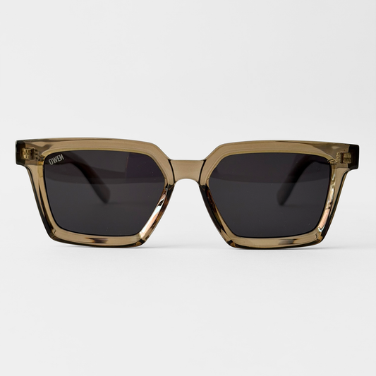 Gafas de sol rectangulares TR90 ultraligeras TERRA oliva — hombre y mujer — polarizadas CE — Owen
